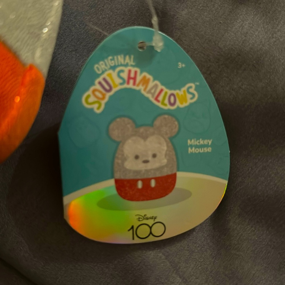 Squishmallow Kellytoy Plush Disney 100 Anniversary Mickey Mouse 5"